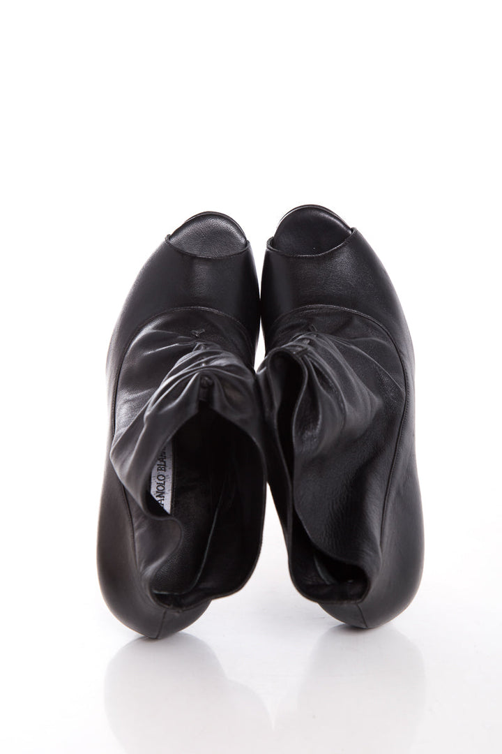 Manolo Blahnik Black Booties SZ 40.5