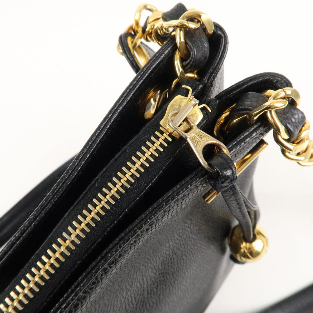 Top Quality Chanel Caviar Skin Coco Mark Chain Tote Bag Shoulder Bag