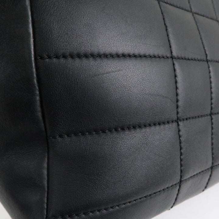 Top Quality Chanel Chocolate Bar Lamb Skin Chain Tote Bag Black