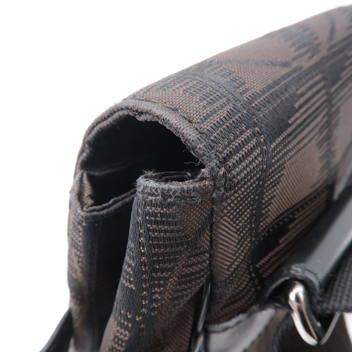 Top Quality Chanel New Travel Line Nylon Jacquard Leather Shoulder Bag A29347
