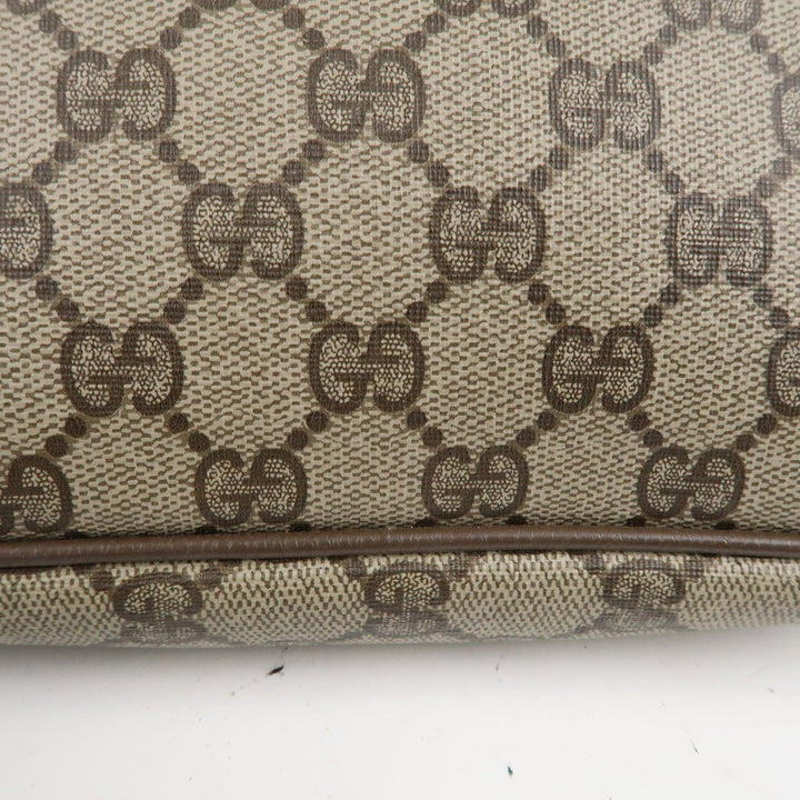 GUCCI Old Gucci GG Plus Leather Shoulder Bag Beige 97.02.068