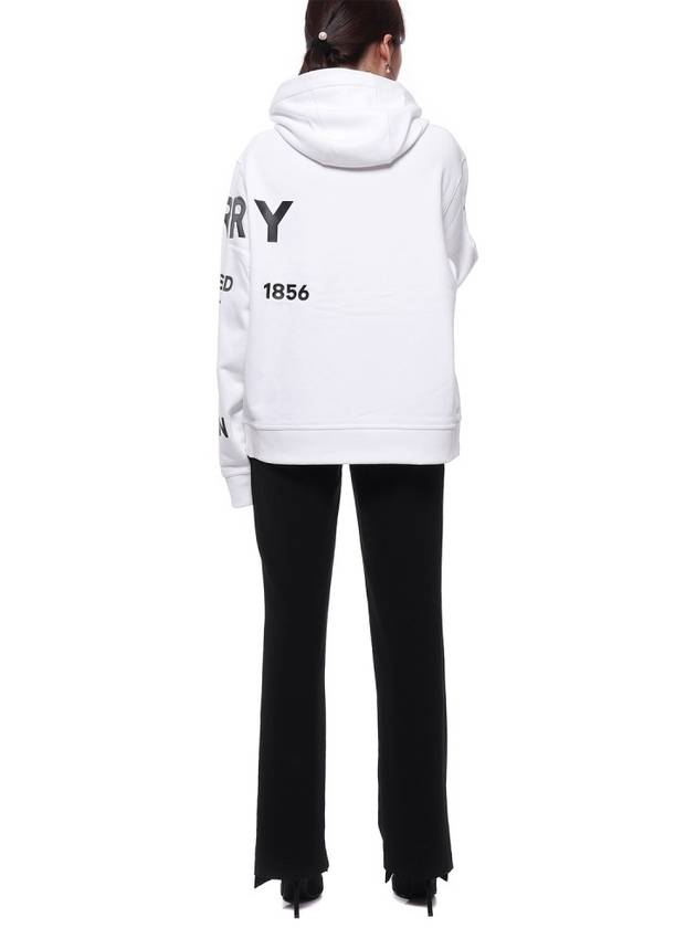 Burberry Horseferry Print Hooded Top White
