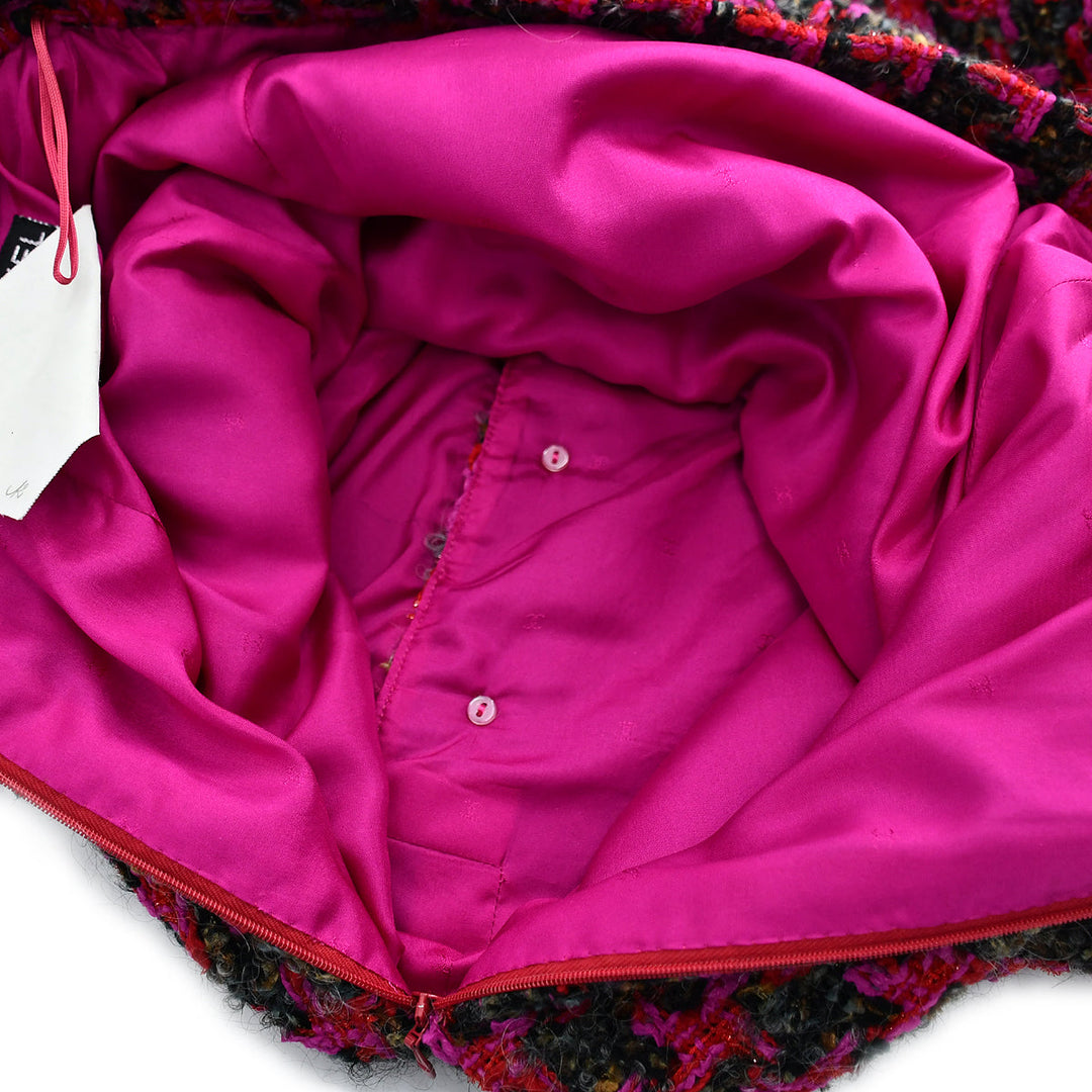 Top Quality Chanel Setup Suit Jacket Skirt Black