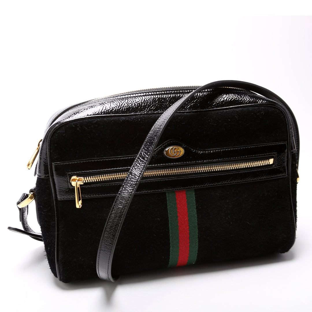 517080 Ophidia Suede Small Crossbody