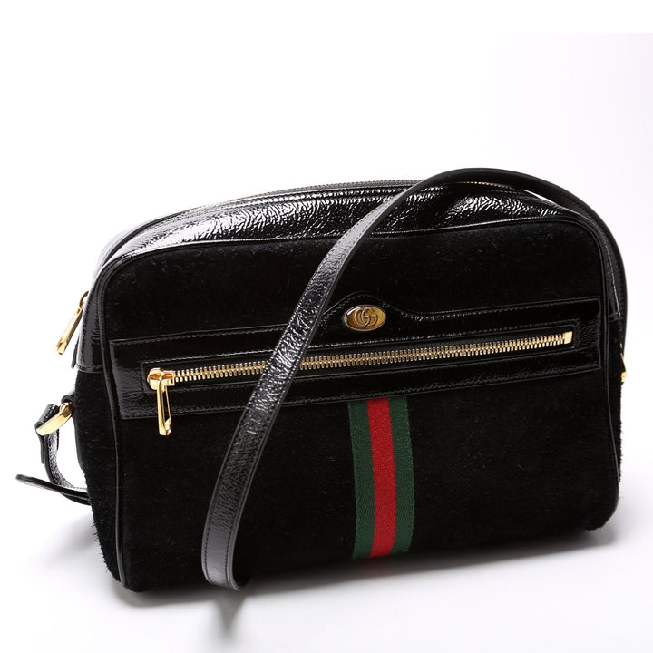 517080 Ophidia Suede Small Crossbody