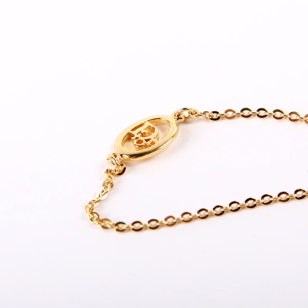 Oval Top quality Dior Logo Chain Bracelet