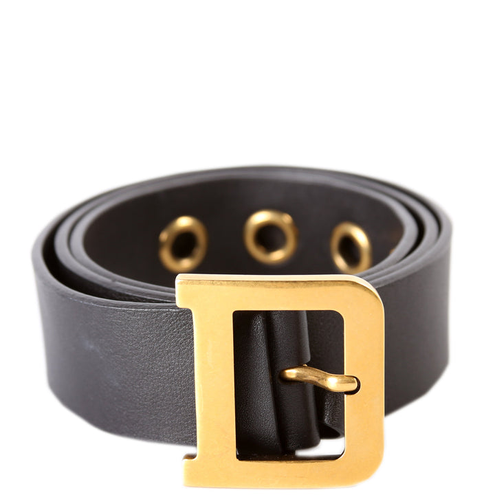 Top quality Diorquake Leather Belt Size 80 Black