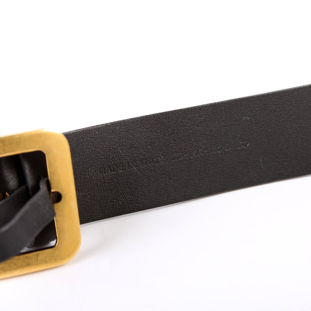 Top quality Diorquake Leather Belt Size 80 Black