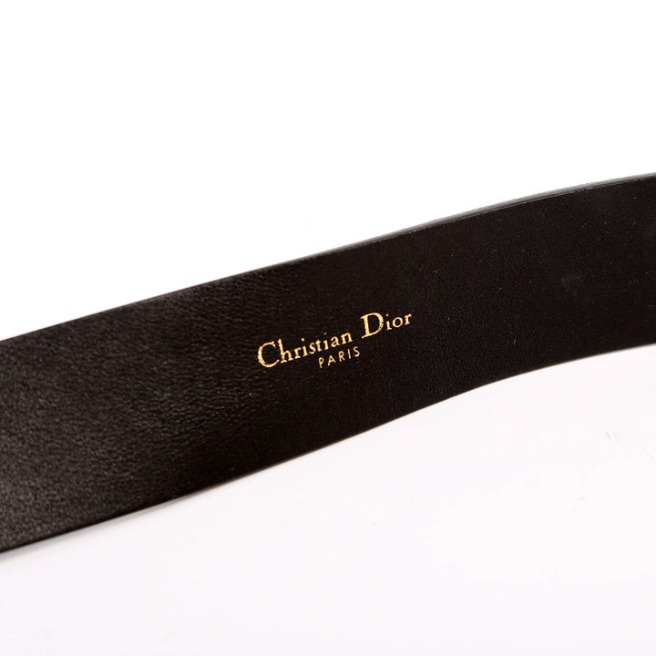 Top quality Diorquake Leather Belt Size 80 Black