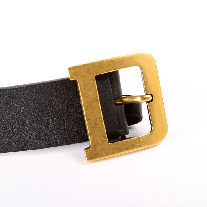 Top quality Diorquake Leather Belt Size 80 Black