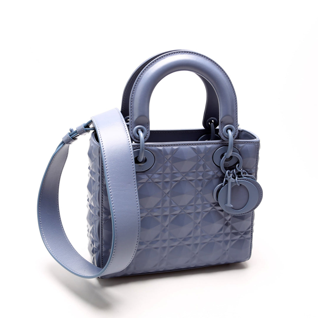 Lady Top quality Dior Small Diamond Cannage Calfskin Blue