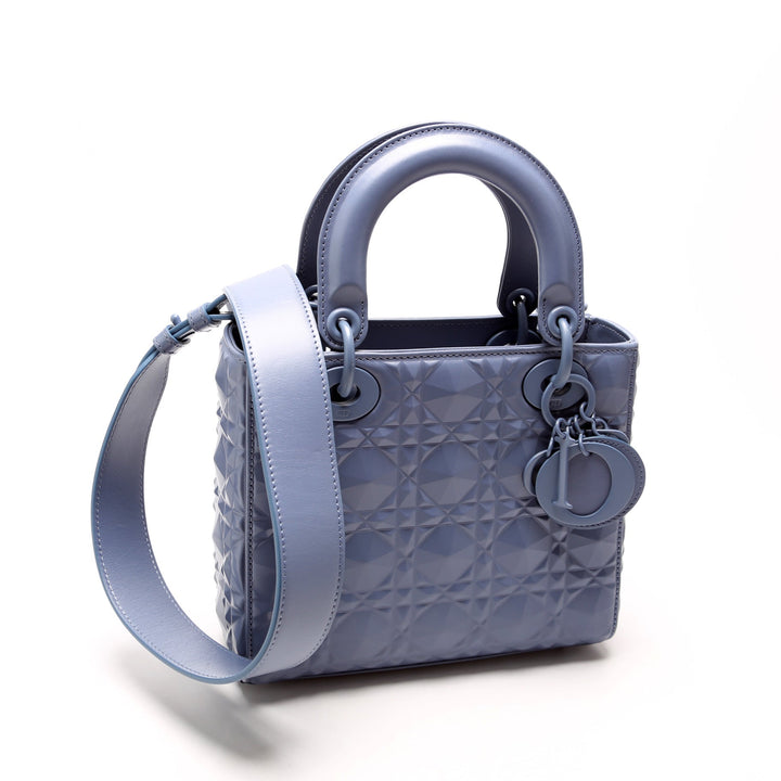 Lady Top quality Dior Small Diamond Cannage Calfskin Blue