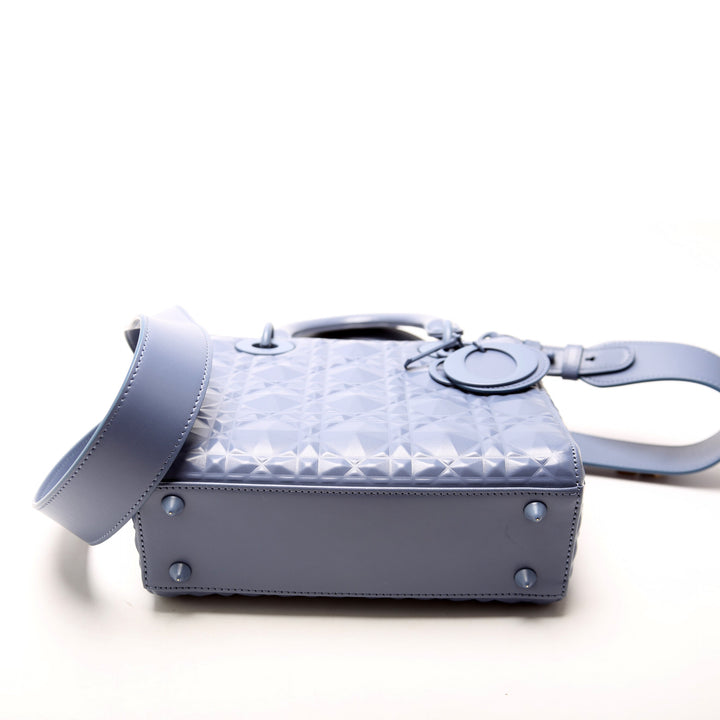 Lady Top quality Dior Small Diamond Cannage Calfskin Blue