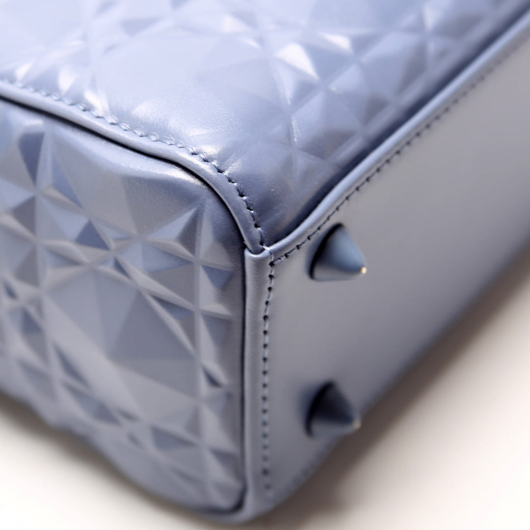 Lady Top quality Dior Small Diamond Cannage Calfskin Blue