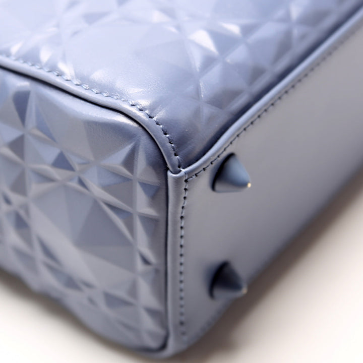 Lady Top quality Dior Small Diamond Cannage Calfskin Blue