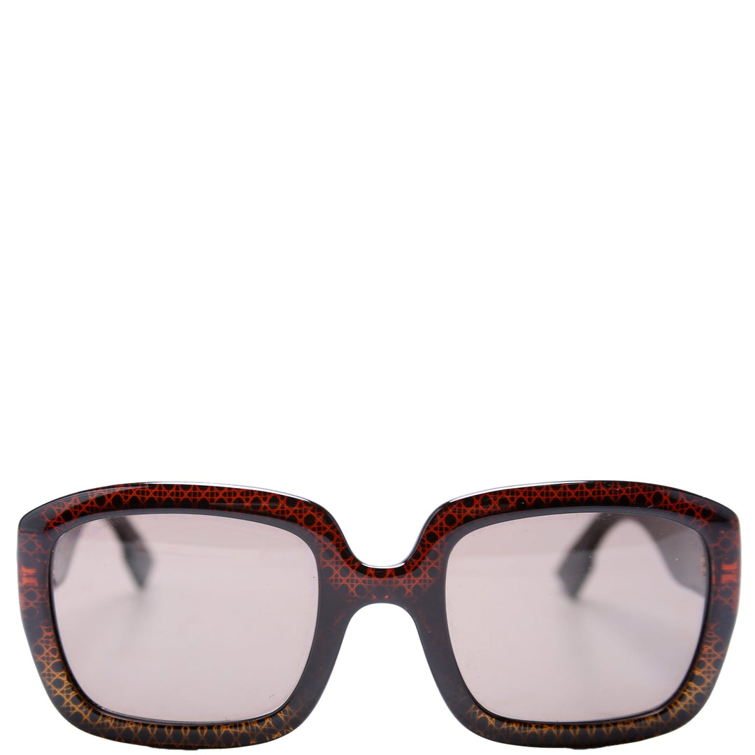 DTop quality Dior Square Sunglasses Brown