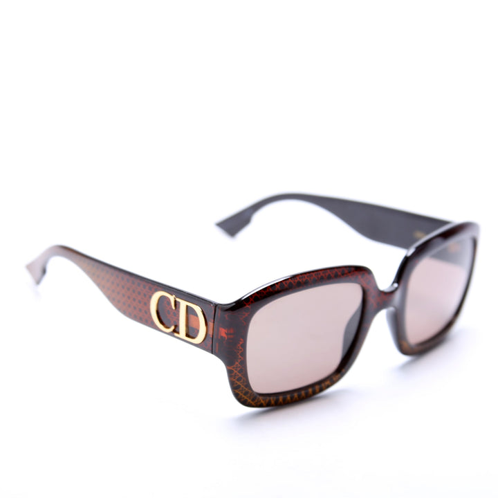 DTop quality Dior Square Sunglasses Brown