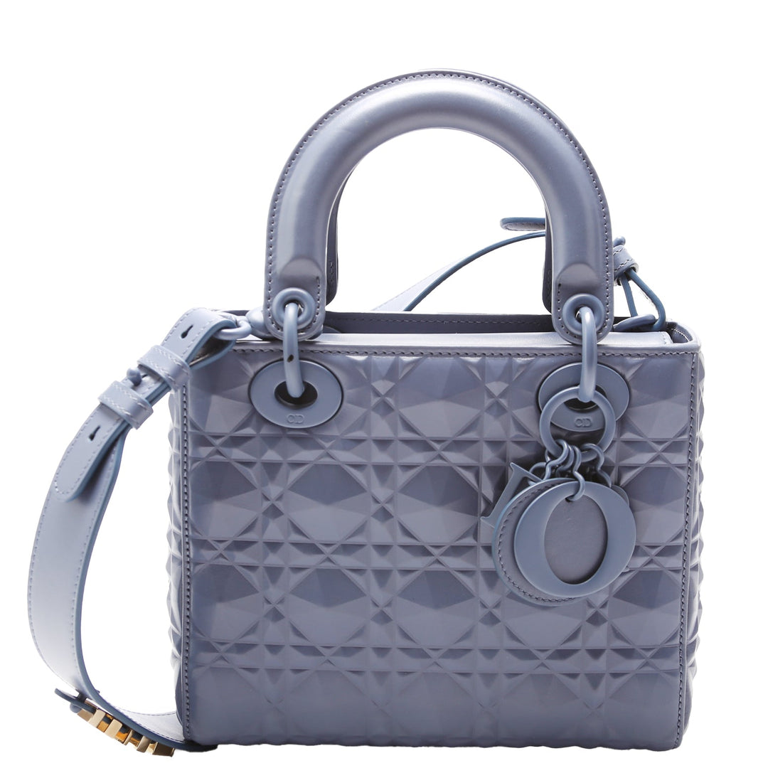 Lady Top quality Dior Medium Diamond Cannage Blue