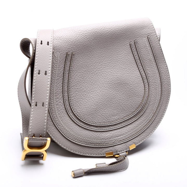Marcie Saddle Bag Crossbody Medium Grey