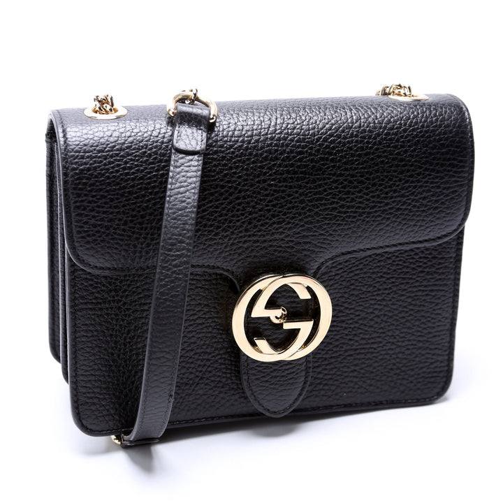 510304 Interlocking Small Crossbody Black