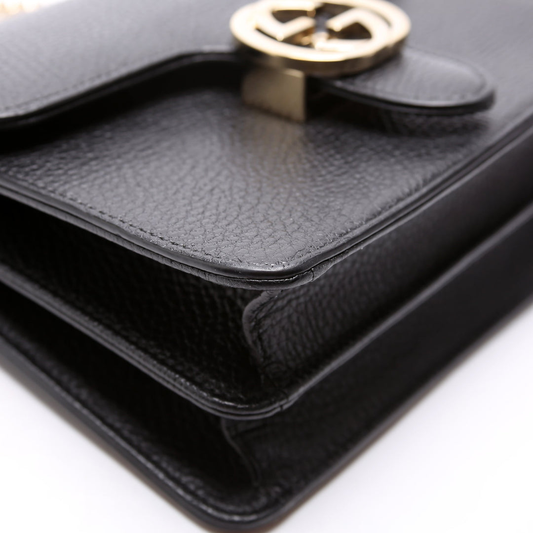 510304 Interlocking Small Crossbody Black
