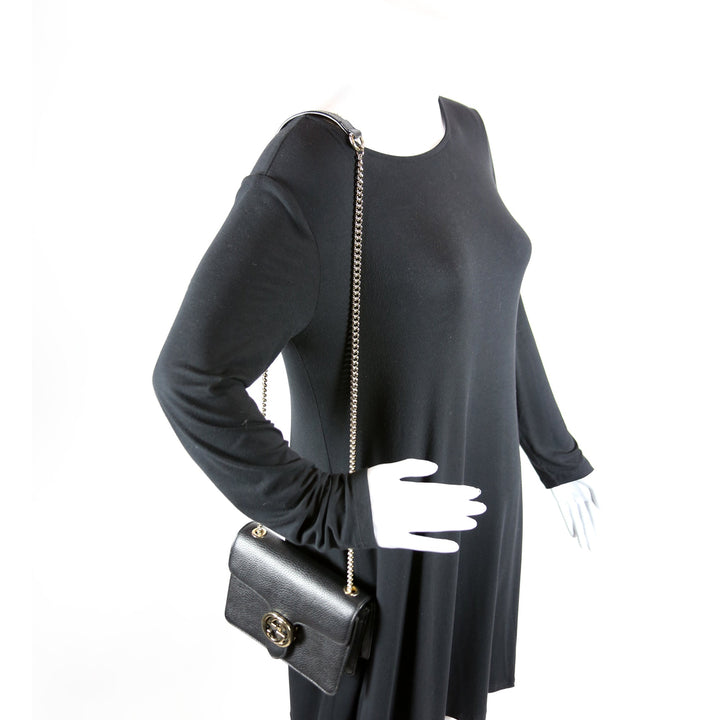 510304 Interlocking Small Crossbody Black