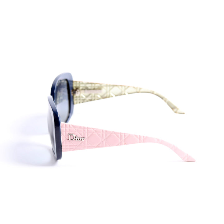 Top quality Diorladylady10 Resin Cannage Sunglasses Navy/Pink