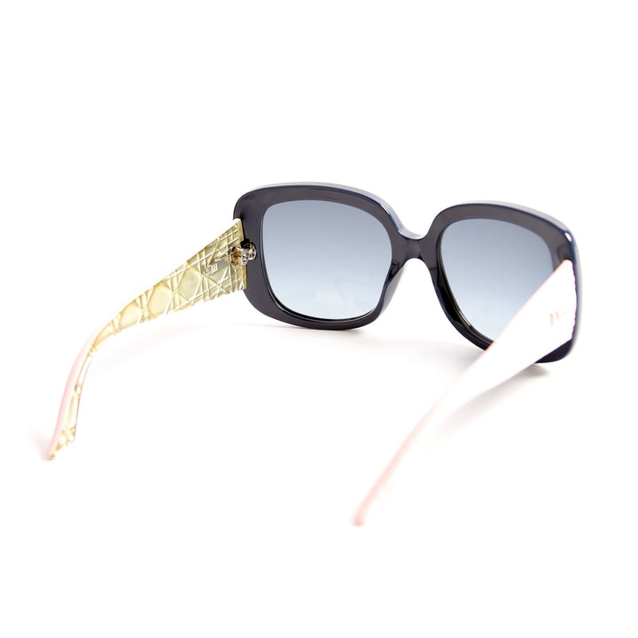 Top quality Diorladylady10 Resin Cannage Sunglasses Navy/Pink