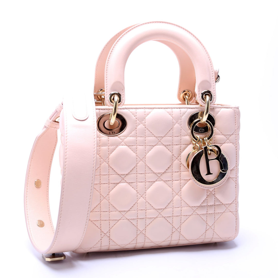 Lady Top quality Dior My AbcTop quality Dior Small Cannage Lambskin Pink