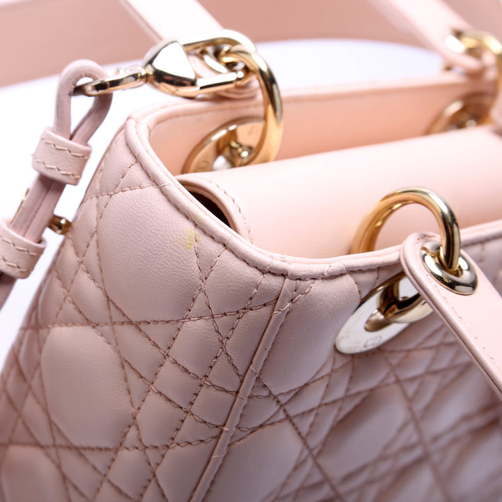 Lady Top quality Dior My AbcTop quality Dior Small Cannage Lambskin Pink
