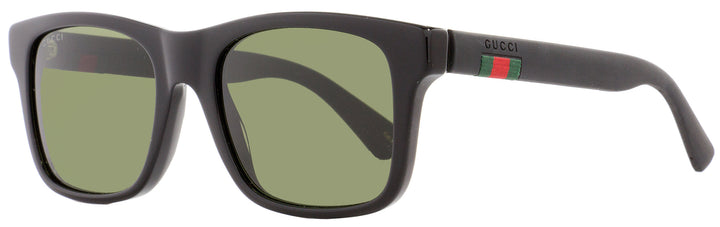 Gucci Unisex  Sunglasses GG0008S 001 Shiny Black/Black Rubber Effect 53mm