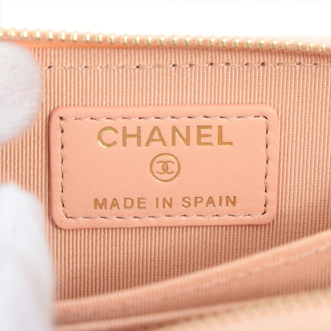 Top Quality Chanel Matrasse  Coin Case Pink Gold  31st