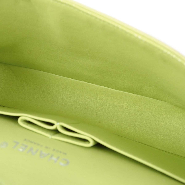 Top Quality Chanel * Light Green Lambskin Medium Classic Double Flap Shoulder Bag