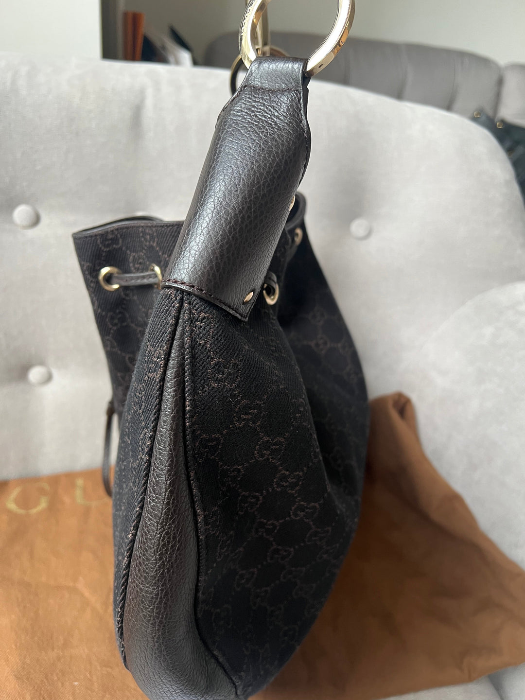 Gucci GG Monogram Canvas Hobo