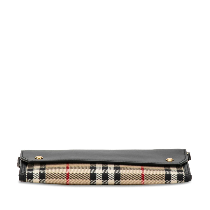 BURBERRY House Check Wallet on Strap Crossbody Bag