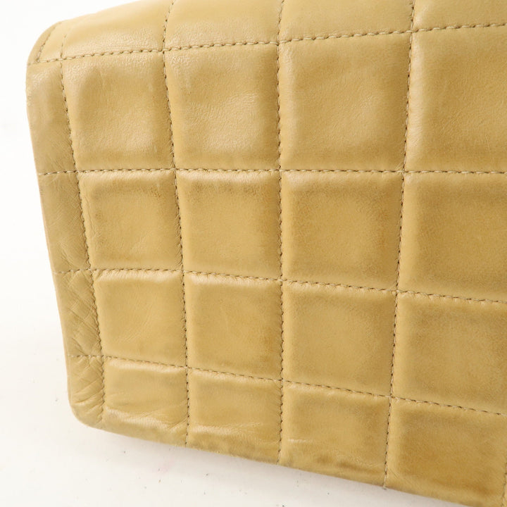 Top Quality Chanel Chocolate Bar Lamb Skin Chain Shoulder Bag Beige A15316