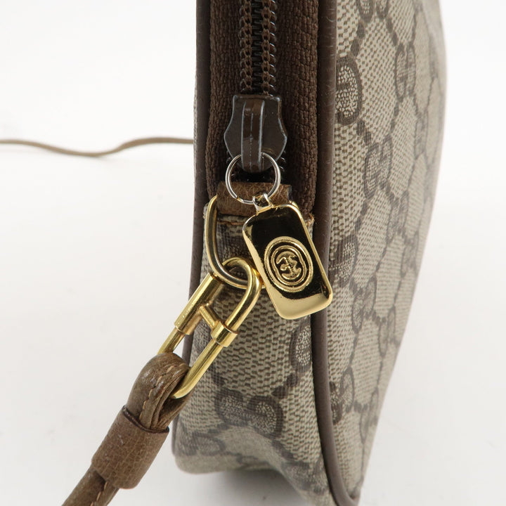 GUCCI Old Gucci GG Plus Leather Shoulder Bag Beige 97.02.068