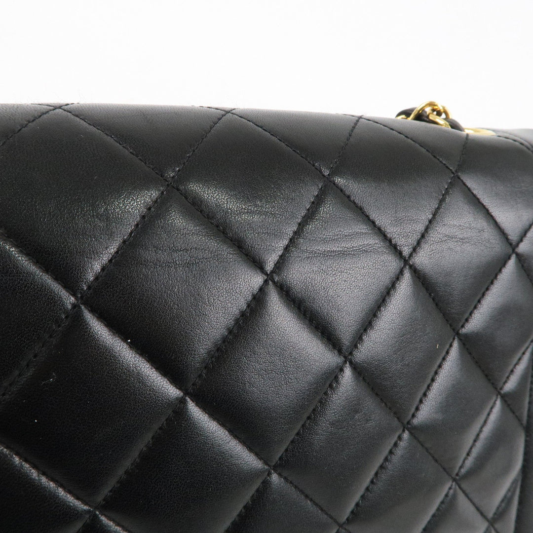 Top Quality Chanel Matelasse Lambskin Diana Chain Shoulder Bag Black A01165