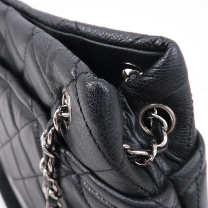 Top Quality Chanel Matelasse Caviar Skin Chain Tote Bag Shoulder Bag Black