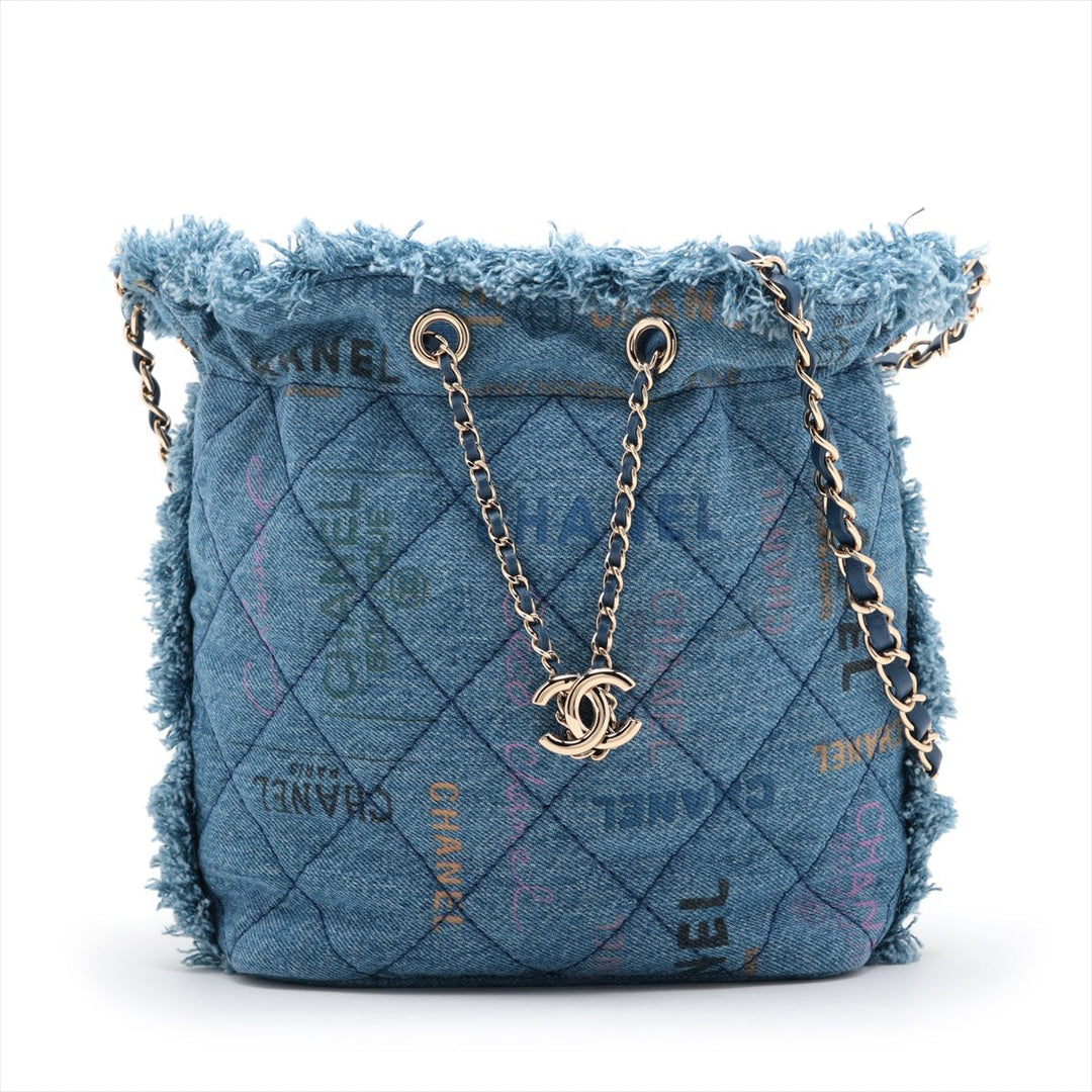 Top Quality Chanel Matrasse Denim Handle Shoulder Bag Blue G