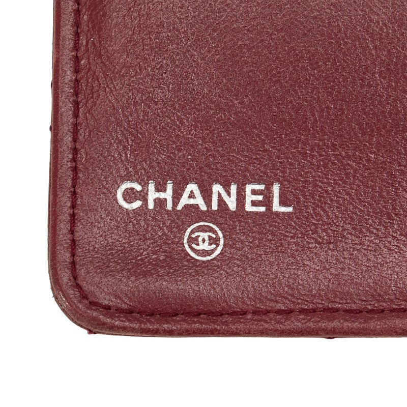 Top Quality Chanel Matrace Cocomark Long Wallet Two Foldable Wallet Pink Leather Lady Chanel