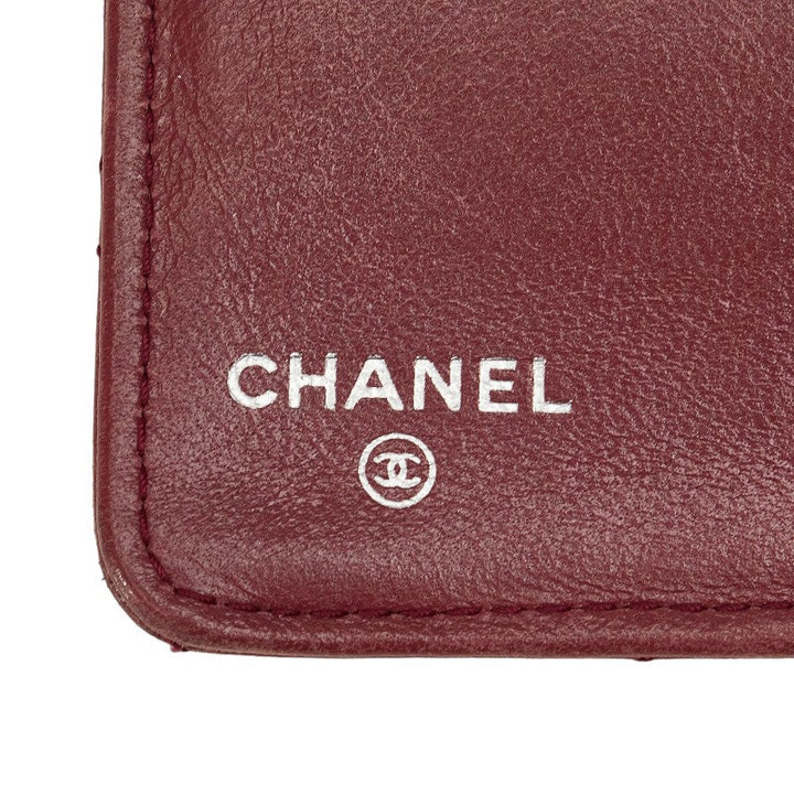Top Quality Chanel Matrace Cocomark Long Wallet Two Foldable Wallet Pink Leather Lady Chanel