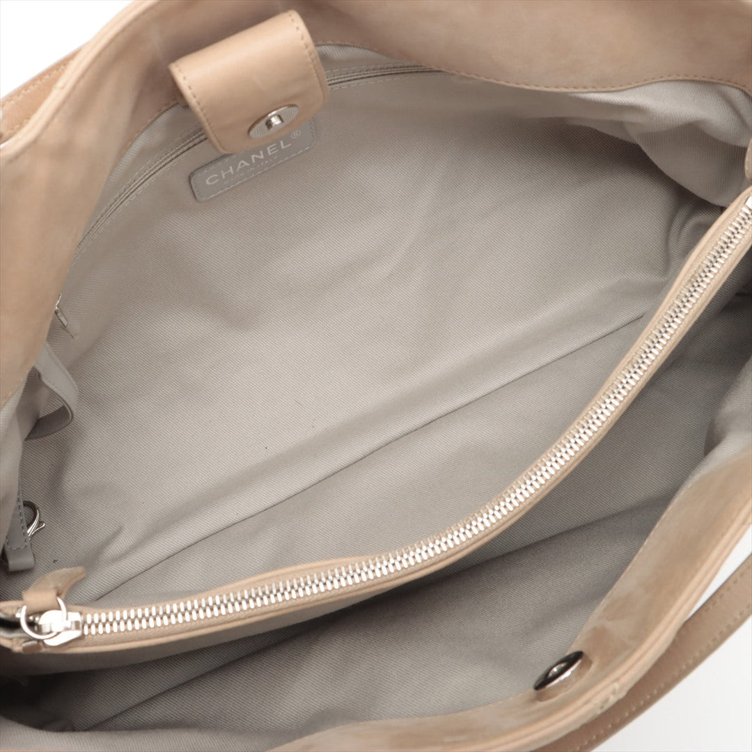 Top Quality Chanel Wild Stick Leather Chain Shoulder Bag Coco Beige Silver Gold