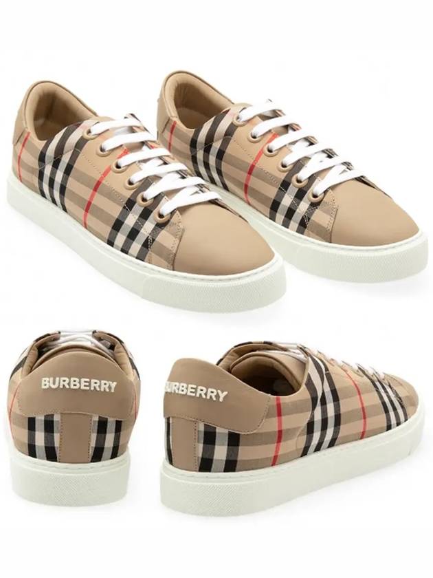 Burberry Vintage Check Low Top Sneakers Beige