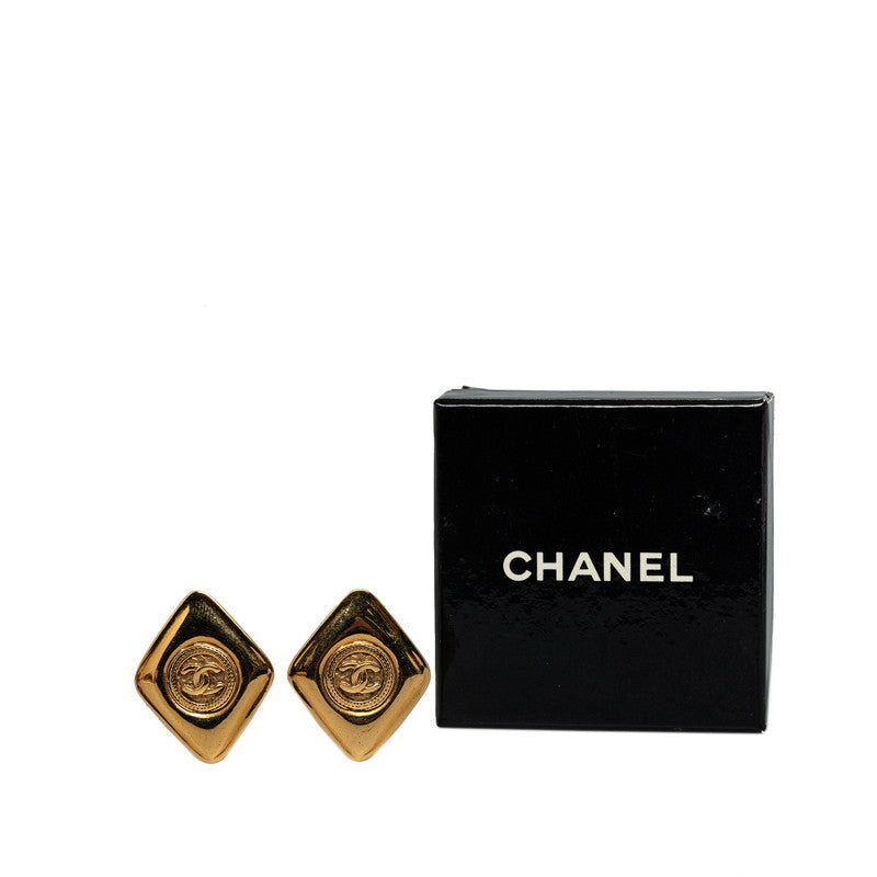 Top Quality Chanel Vintage Coco Rope-shaped Earring Gold   Chanel