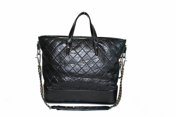 Authentic chanel black aged calfskin quilted large gabrielle shopping tote | Shop Now at Italystation.com