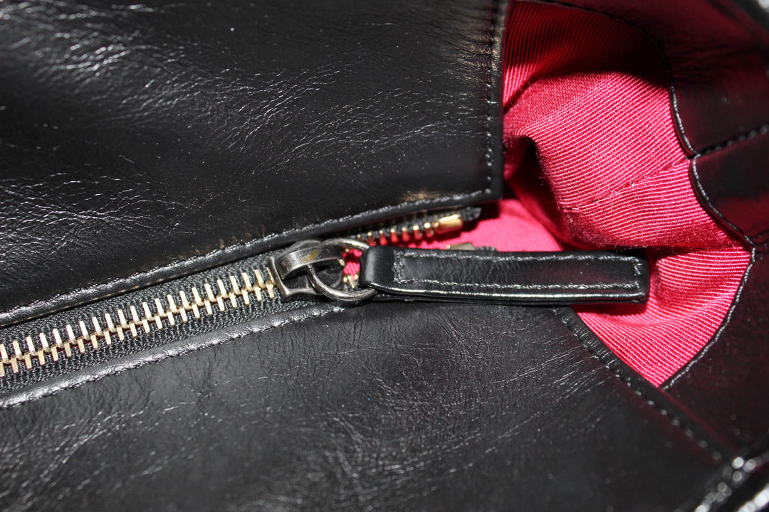 Top Quality Chanel Black Aged Calfskin Quilted Large Gabrielle Shopping Tote