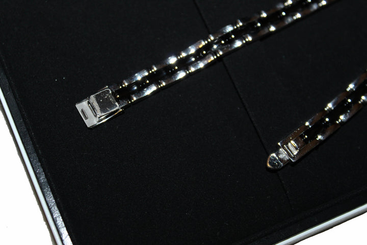 Top Quality Chanel  Triple Row Steel & Black Ceramic with Diamonds Premie're Mini Watch