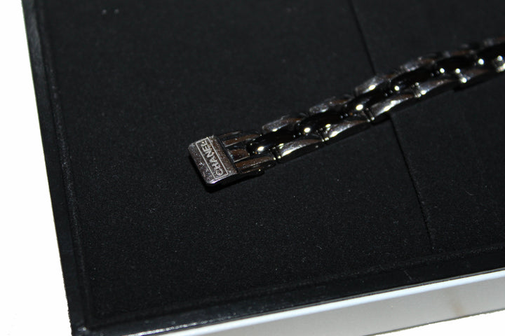 Top Quality Chanel  Triple Row Steel & Black Ceramic with Diamonds Premie're Mini Watch