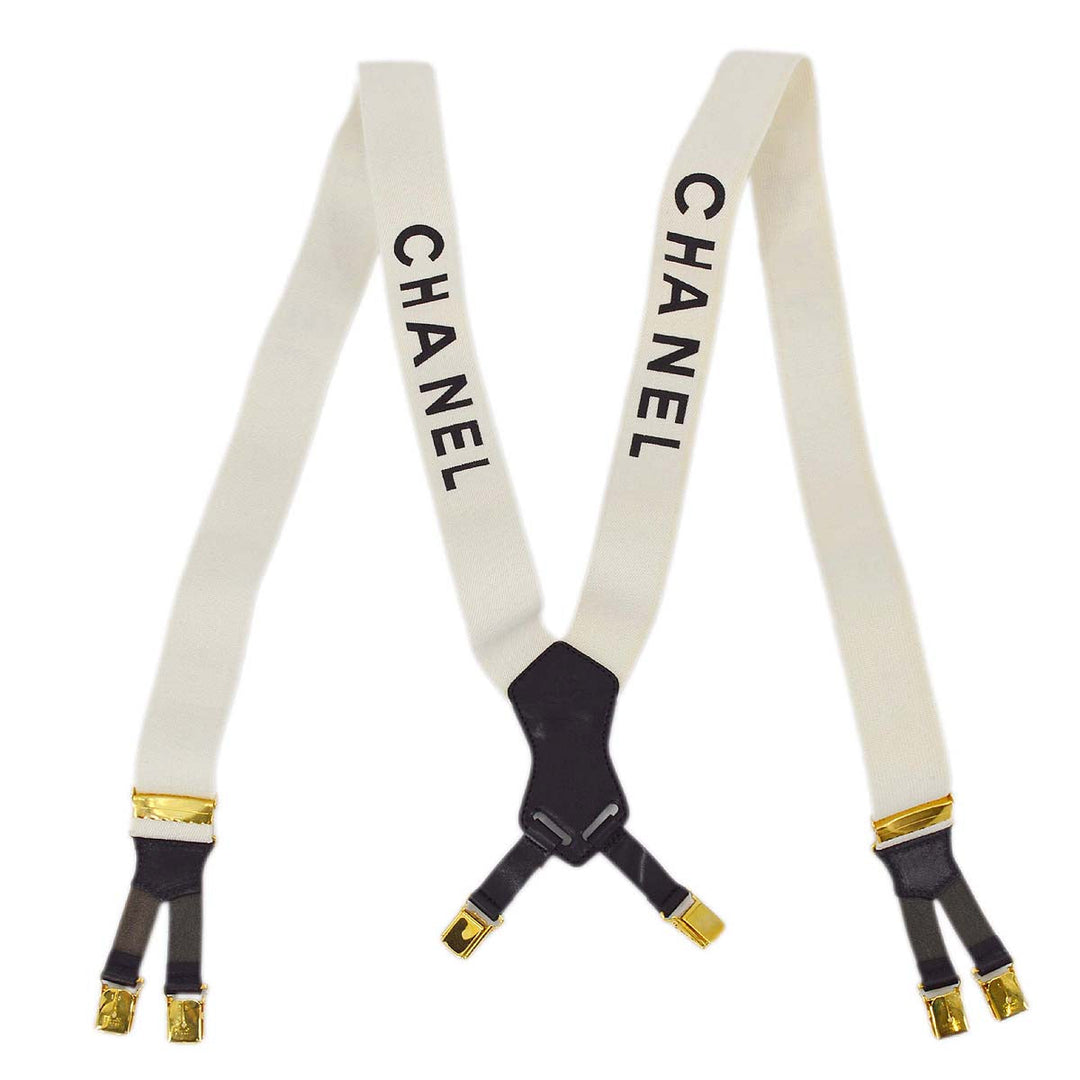 Top Quality Chanel Black Suspenders Small New 15 Small New